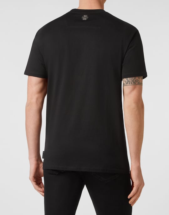 T-shirt med rund hals och sexkant - Image 4