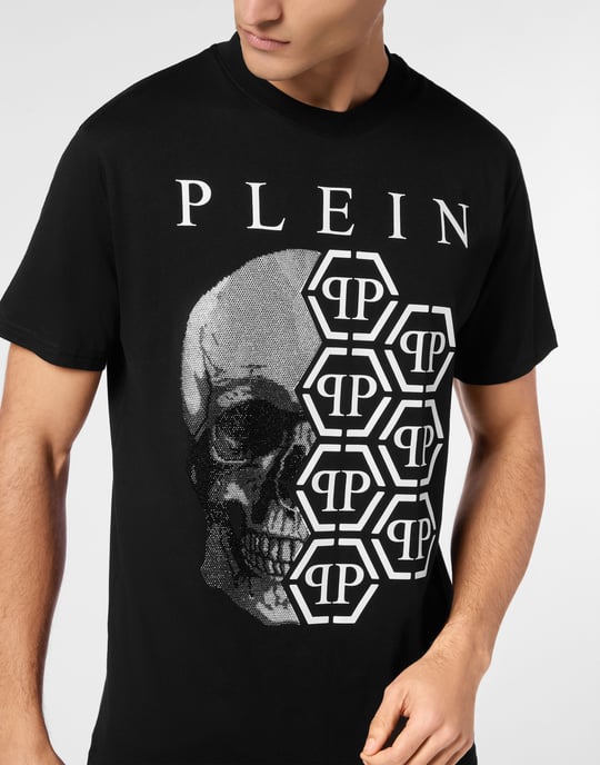 T-shirt med rund hals och sexkant - Image 5