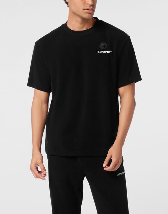 T-shirt med rund halsringning i svampbomull - Image 2