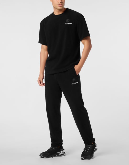 T-shirt med rund halsringning i svampbomull - Image 4
