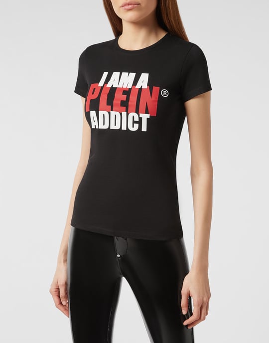 T-shirt med rund halsringning och uttalande - Image 2