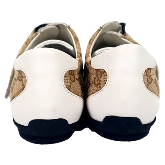 Gucci GG Double Velcro sneakers in beige gecoat canvas - Image 3
