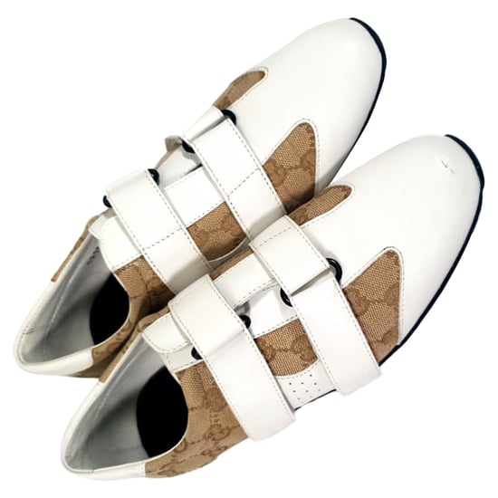 Gucci GG Double Velcro sneakers in beige gecoat canvas - Image 6