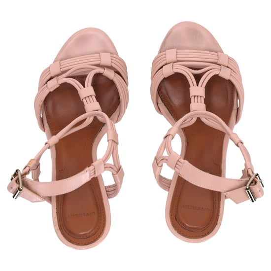 Givenchy T-Strap Platform Sandals in Beige Leather - Image 6