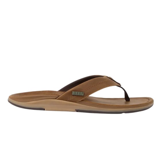 Reef Leather offshore brown heren slipper - Image 1