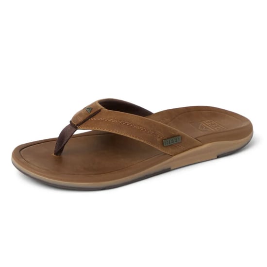 Reef Leather offshore brown heren slipper - Image 4