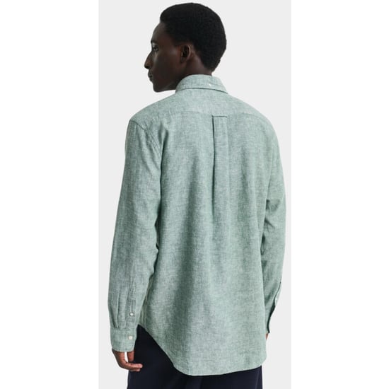 Gant Casual hemd lange mouw reg cotton linen shirt 3250082/318 - Image 2