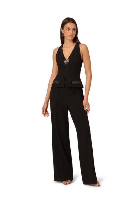 Knit Crepe Jumpsuit - Image 3
