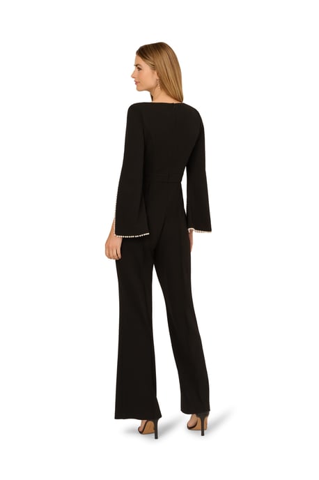 Split Sleeve Crepe Jumpsuit - Image 2