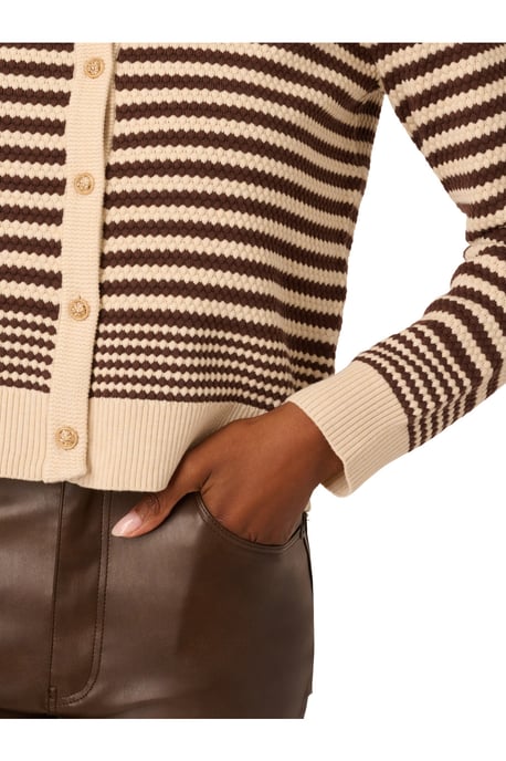 Striped Pointelle Cardigan - Image 4