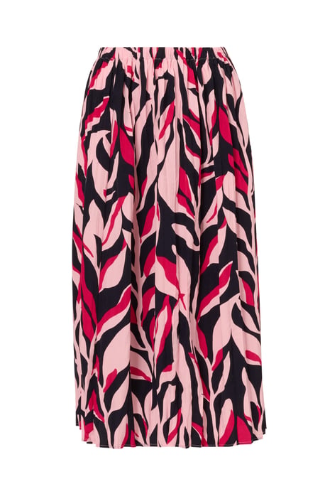 Printed Pull On A-Line Pleated Skirt - Image 5