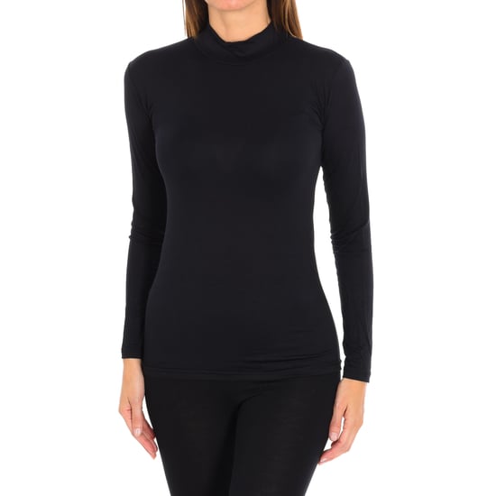 Dames Lange Mouwen Bamboe Onderhemp Q712 - Image 1