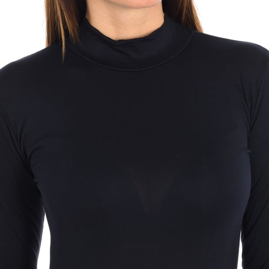 Dames Lange Mouwen Bamboe Onderhemp Q712 - Image 2