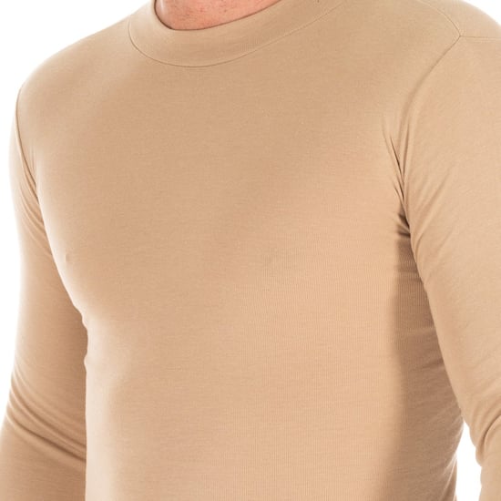 Heren Langsleeve T-shirt met Halve Hals 1625-H - Image 2