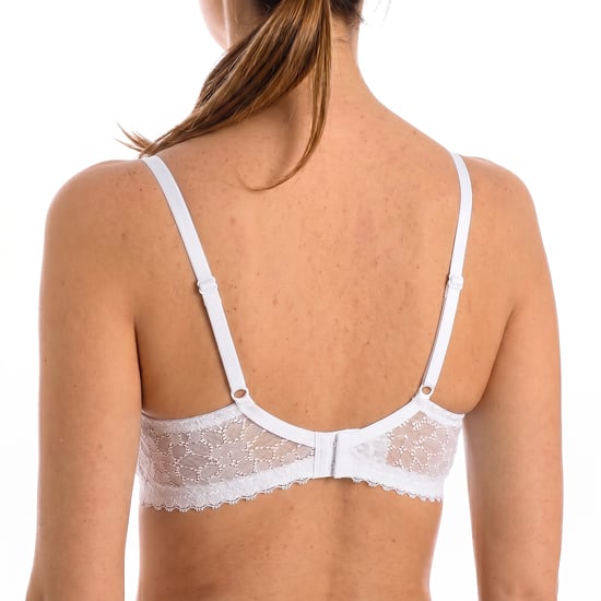 Women's Floral Lace Triangle Bra, Wire-Free - Image 3