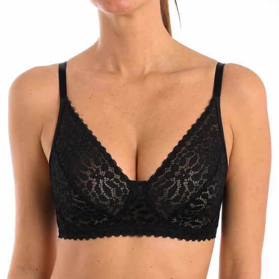 Women's Floral Lace Triangle Bra, Wire-Free - Image 1