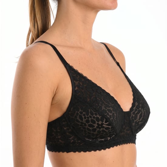 Women's Floral Lace Triangle Bra, Wire-Free - Image 4