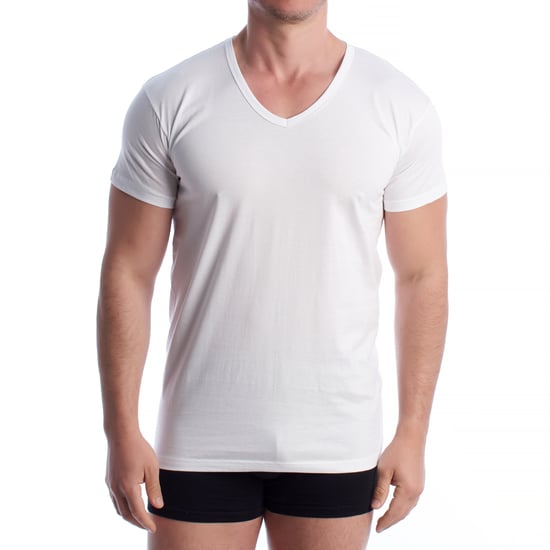 Men's Short Sleeve Cotton Undershirt Q1004 - Image 1