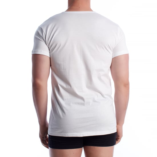 Men's Short Sleeve Cotton Undershirt Q1004 - Image 3