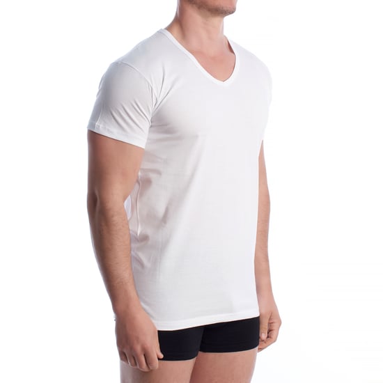 Men's Short Sleeve Cotton Undershirt Q1004 - Image 4