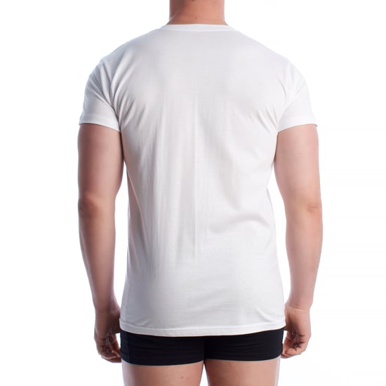 Men's Short Sleeve Cotton Undershirt Q1003 - Image 3
