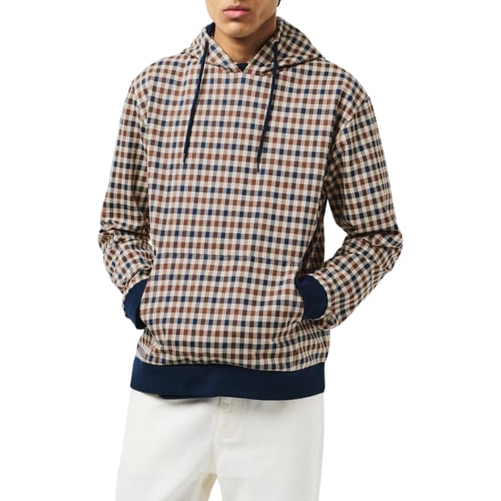 Aquascutum Active Club Check Hoodie Navy - Image 3