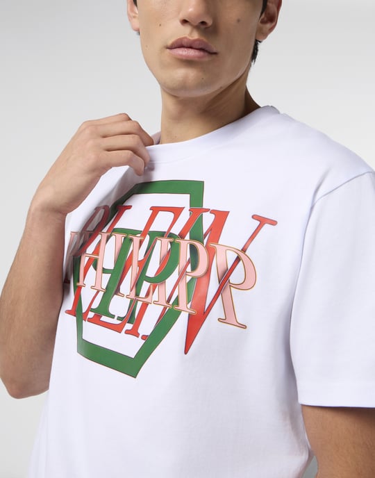 Round Neck T-Shirt Logo Hexagon - Image 3