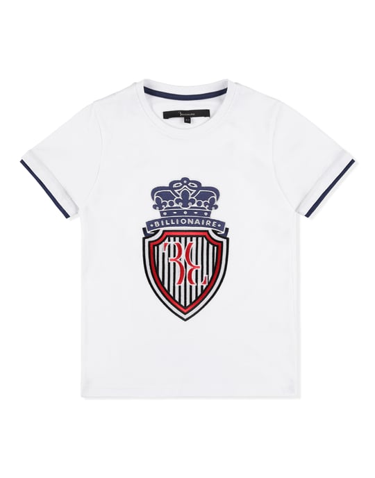 T-shirt med rund halsringning och vapenmärke - Image 1