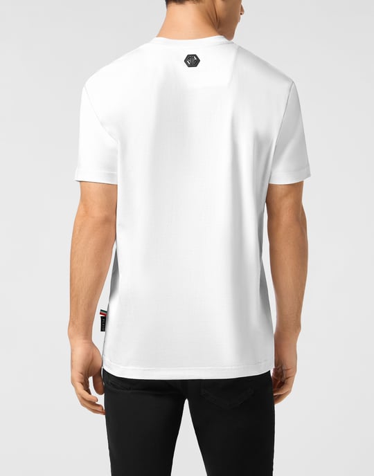 T-shirt med rund hals och teddymönster - Image 5