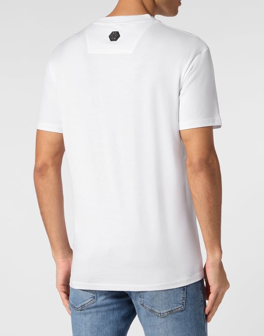 T-shirt med rund hals och sexkant - Image 4
