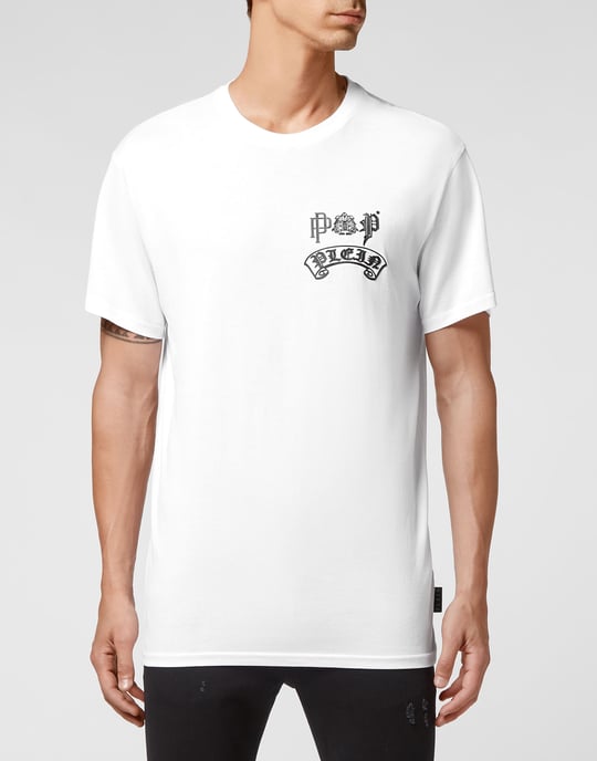 T-shirt Rundhals Gothisk Plein - Image 2