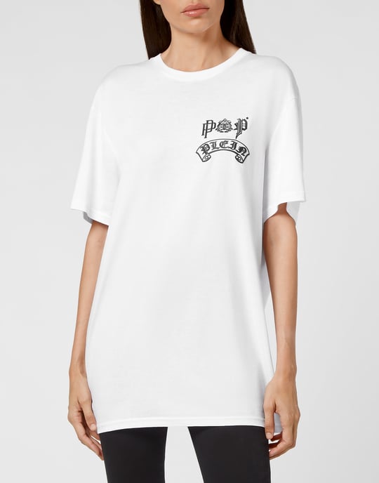 T-shirt Rundhals Gothisk Plein - Image 3