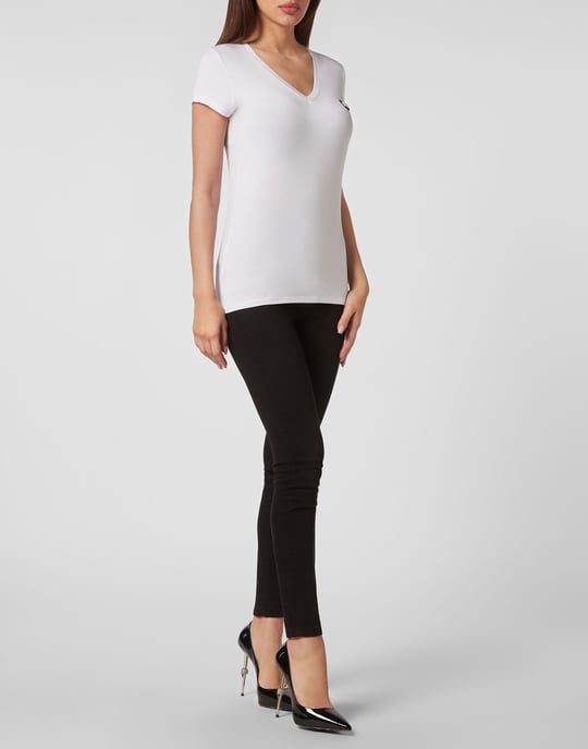 T-Shirt V-Ringad Hexagon - Image 4