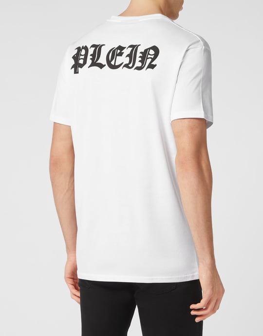 T-Shirt V-Hals Gothic Plein - Image 3