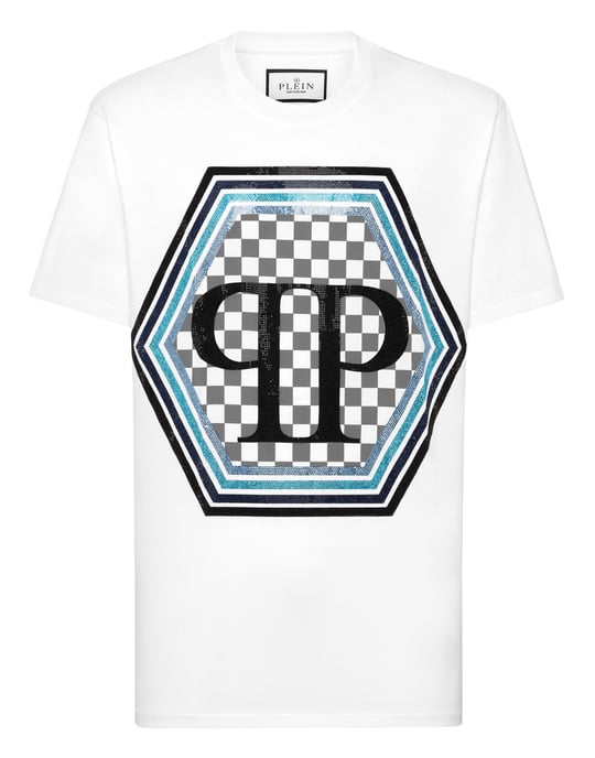 T-shirt med rund hals och sexkant - Image 1