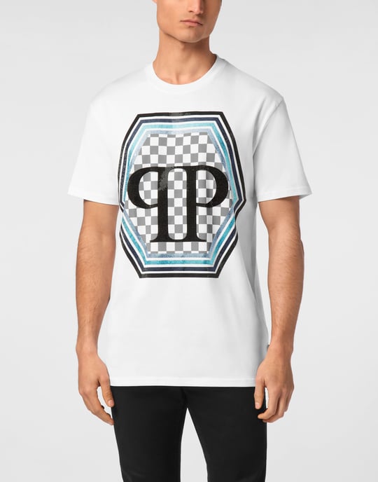 T-shirt med rund hals och sexkant - Image 2
