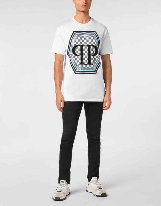 T-shirt med rund hals och sexkant - Image 3