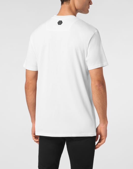 T-shirt med rund hals och sexkant - Image 4