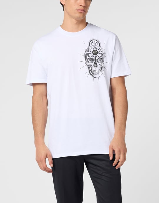 Round Neck T-Shirt Skull Tattoo - Image 2