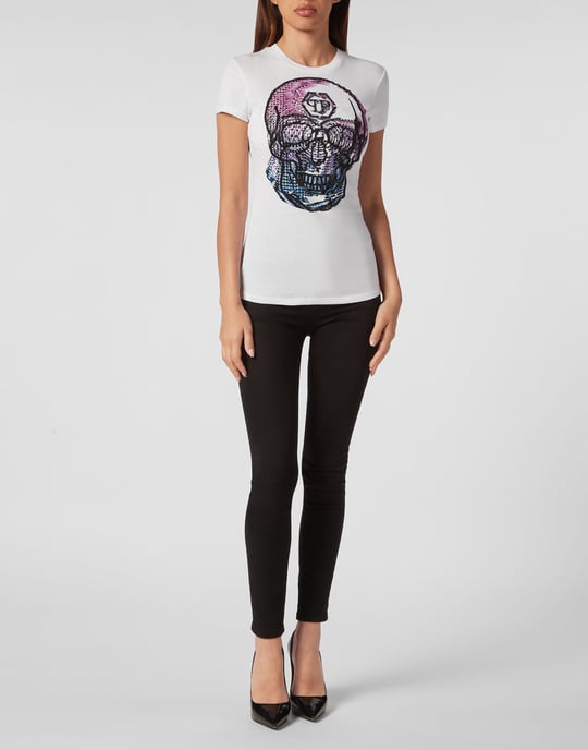 T-Shirt Rund Hals Skull - Image 4