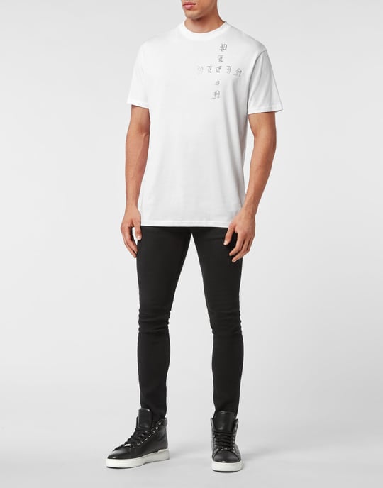 T-Shirt Rund Hals Gothic Plein - Image 3