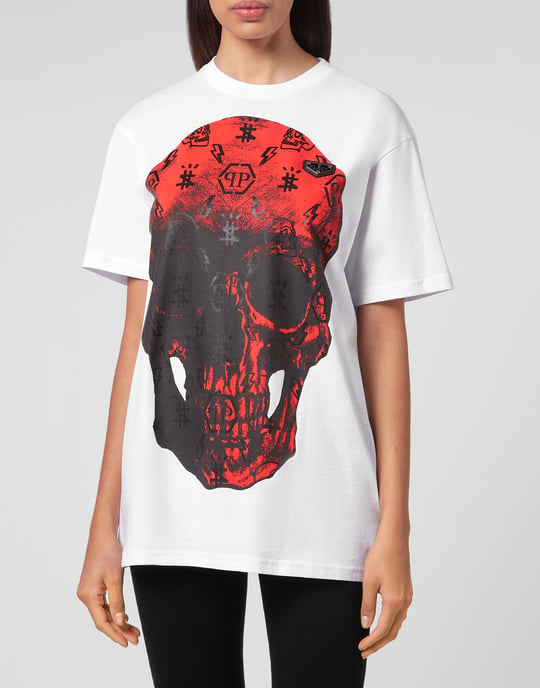 T-Shirt Rund Hals Skull - Image 3