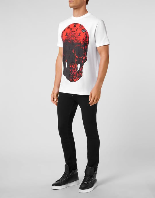 T-Shirt Rund Hals Skull - Image 4