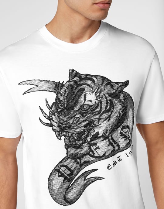 T-shirt Rund Hals Tatuering - Image 5