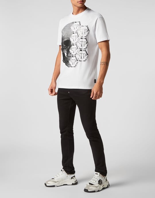 T-Shirt Ronde Hals Skull And Plein - Image 3