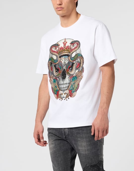 Round Neck T-Shirt King Of Snakes Stones Snake - Image 2