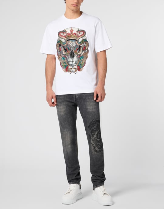 Round Neck T-Shirt King Of Snakes Stones Snake - Image 4