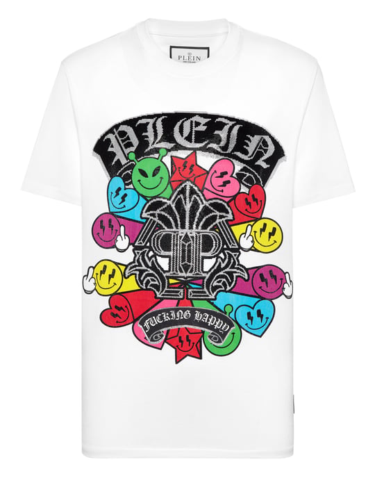 T-shirt med rund halsringning - Image 1
