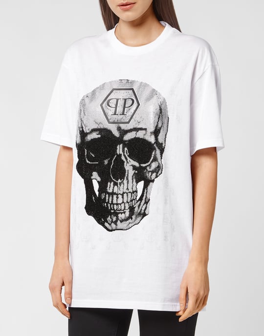 T-Shirt Ronde Hals Skull And Plein - Image 3
