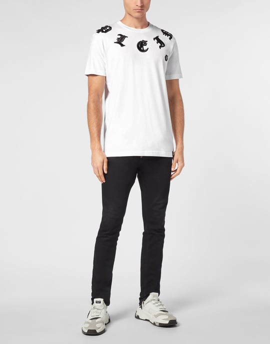 T-shirt Rund Hals Gotisk Plein - Image 4